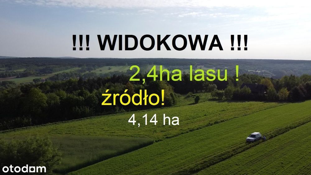 WIDOKOWA działka na WZGÓRZU z panoramą na Góry Św.