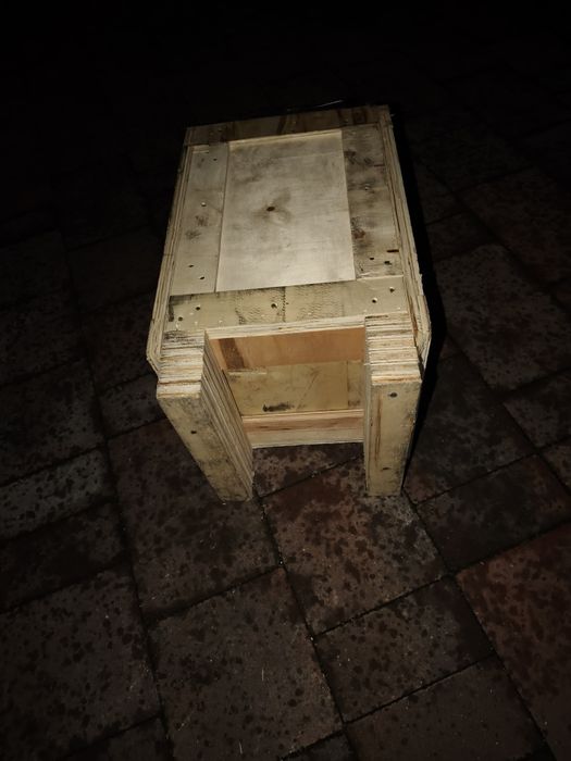 Skrzynia skrzynka pudelko paczka doniczka z mocnej dklejki