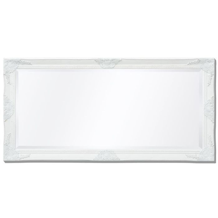 Lustro Ścienne Barokowe 120x60 cm w Białej Ramie