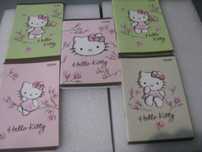 zestaw notesów 5szt mix A6 w kratkę 32 kartkowe Hello kitty