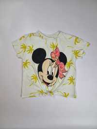 T-shirt Minnie i fioletowy dla dziewczynki rozmiar 116 Zara