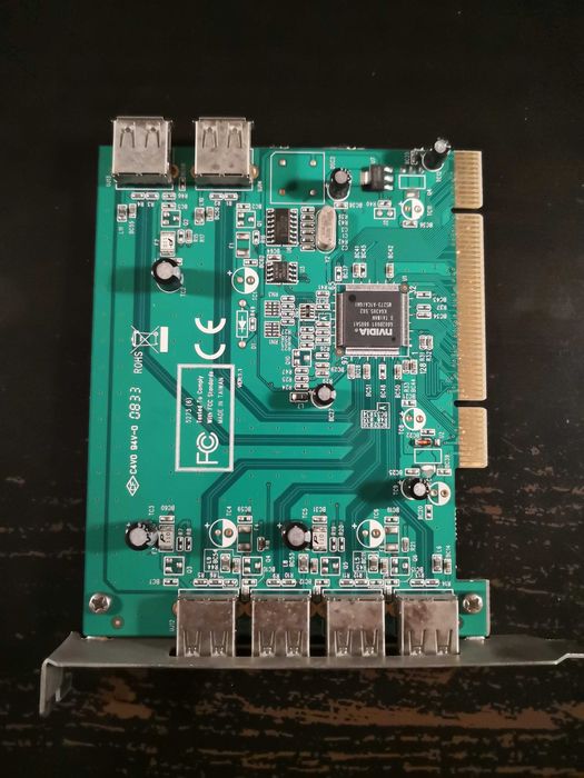 Placa de portas USB