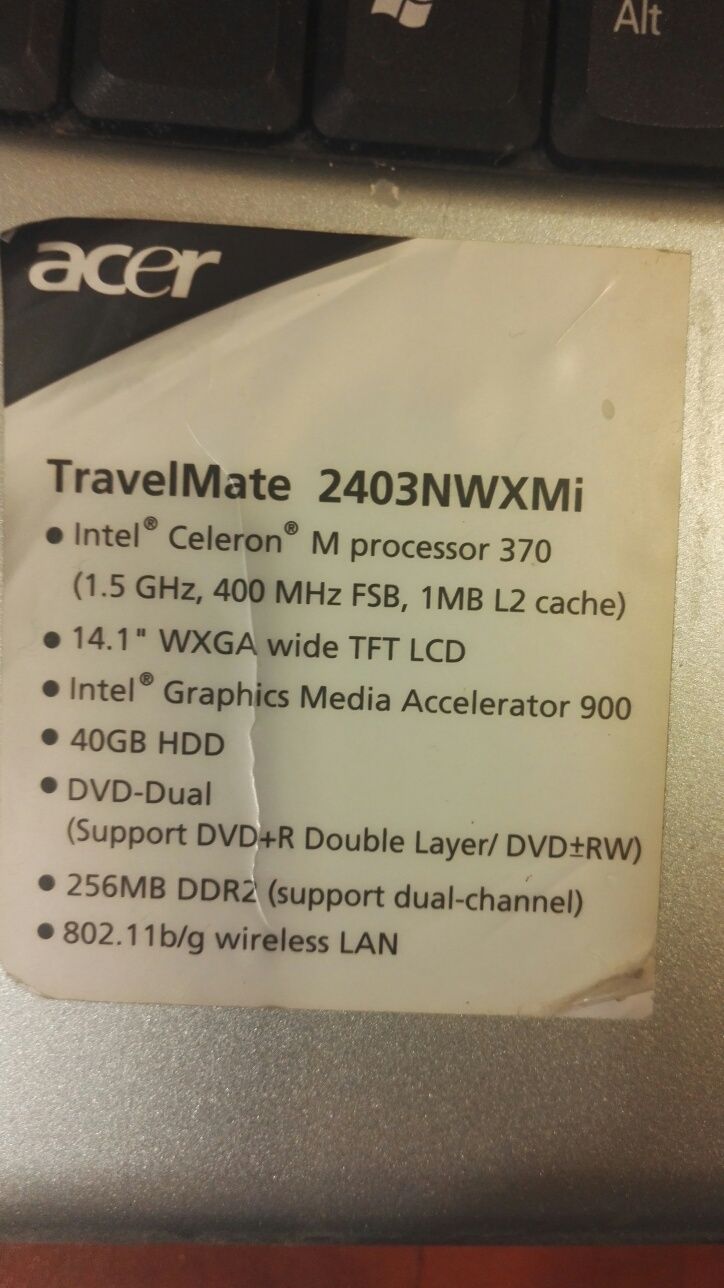 Acer 14", na części