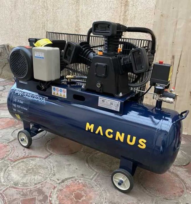 Компресор повітряний Magnus 100л 3.5кВт 10атм 400л/хв компрессор PL