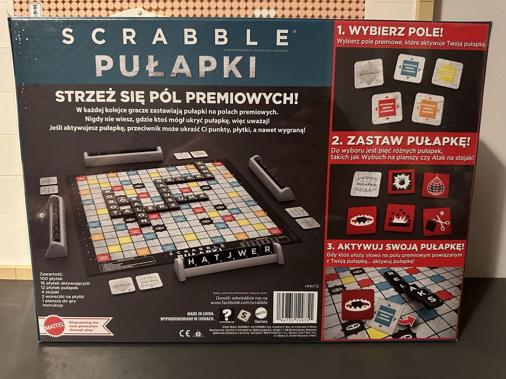 Gra SCRABBLE Pułapki