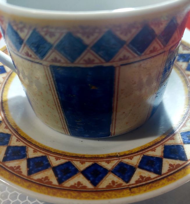 12 pecas chávena e prato vintage