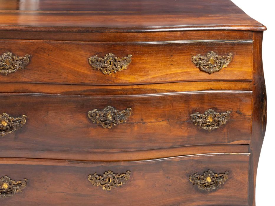 Cómoda Gavetas Rara Pau Santo D . José, Século XVIII