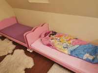 Łóżeczko łóżeczka Klupś księżniczka 140x70 + materac Hevea bdb