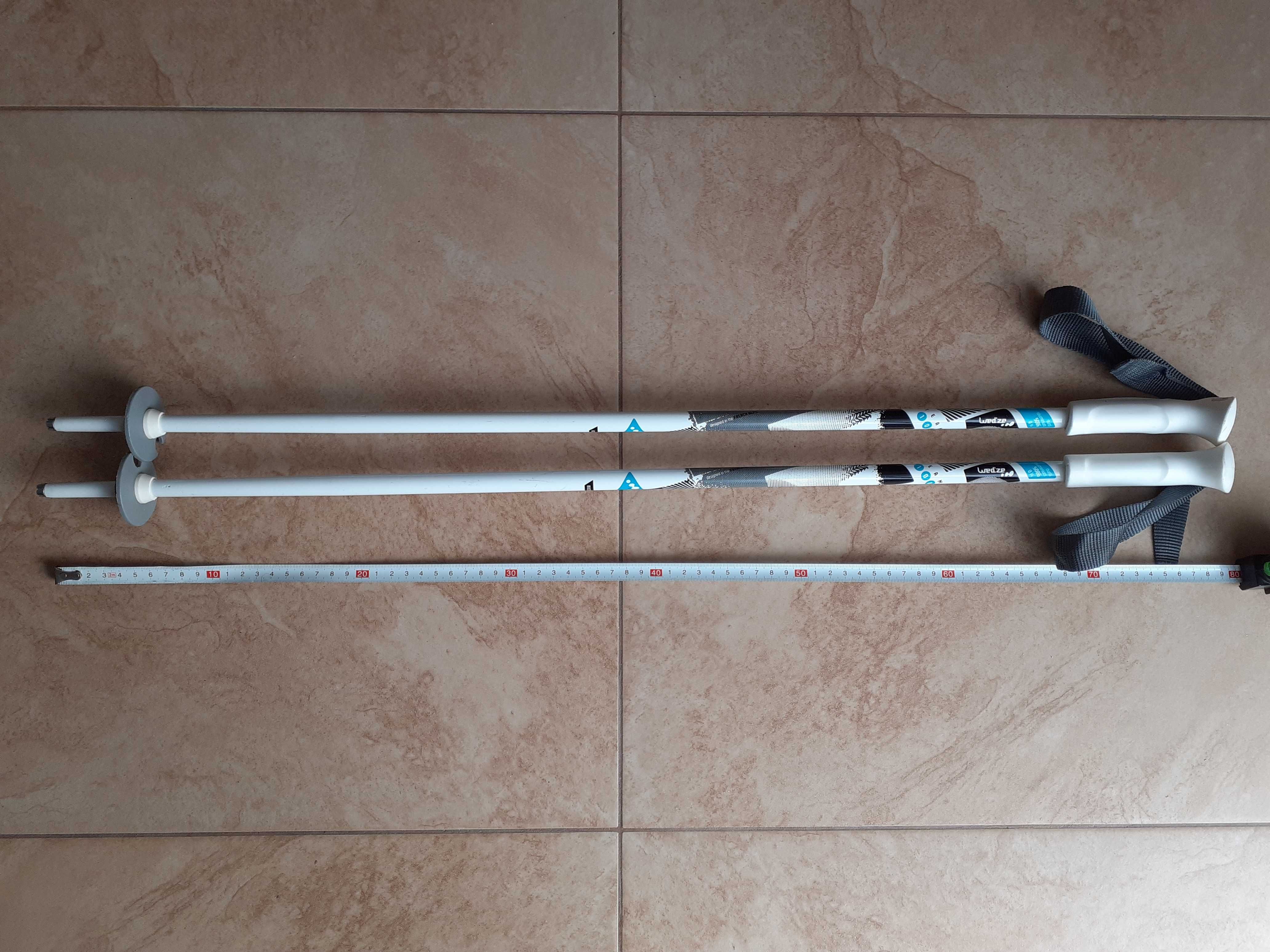 Kijki narciarskie dziecięce firmy Wed'ze (Decathlon) długość 80 [cm]