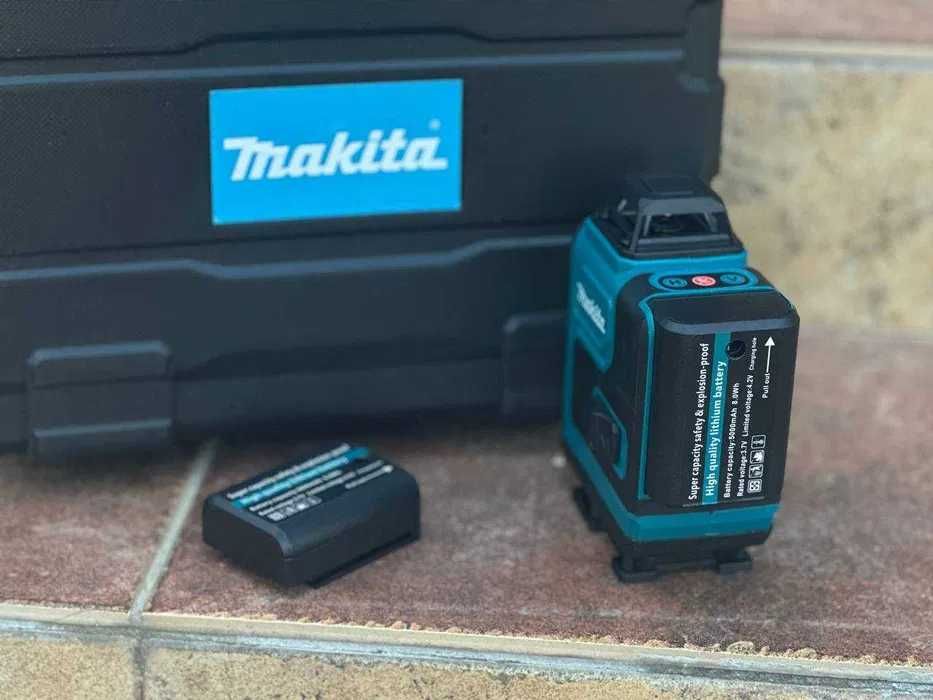Лазерный уровень 4D 16-линейный нивелир Makita в кейсе 16 лучей на 360
