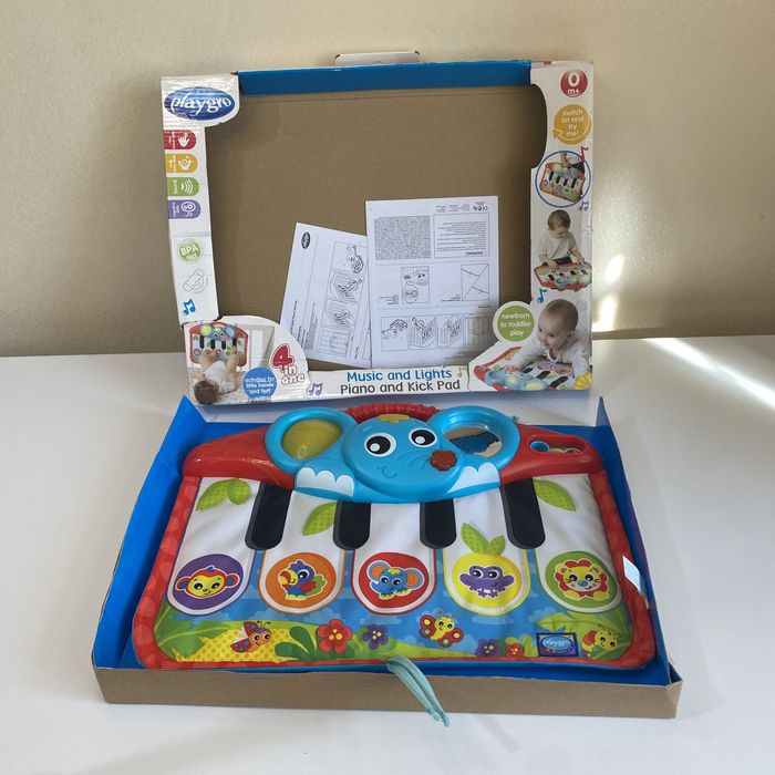 Дитяче піаніно playgro 0+ іграшки розвиваючі інтерактивні музичні