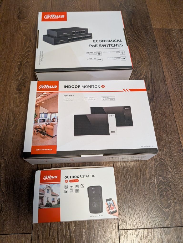 Wideodomofon IP DAHUA KTP02, Switch PoE, Aplikacja, Czytnik