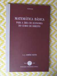 Matemática básica para a área de Economia do Curso de Direito