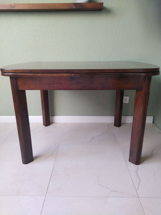 Duży stół  art deco, orzech po renowacji