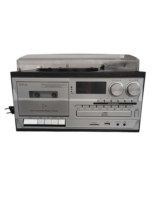 Gramofon Winylowy Jorlai 9w1 odtwarzacz retro