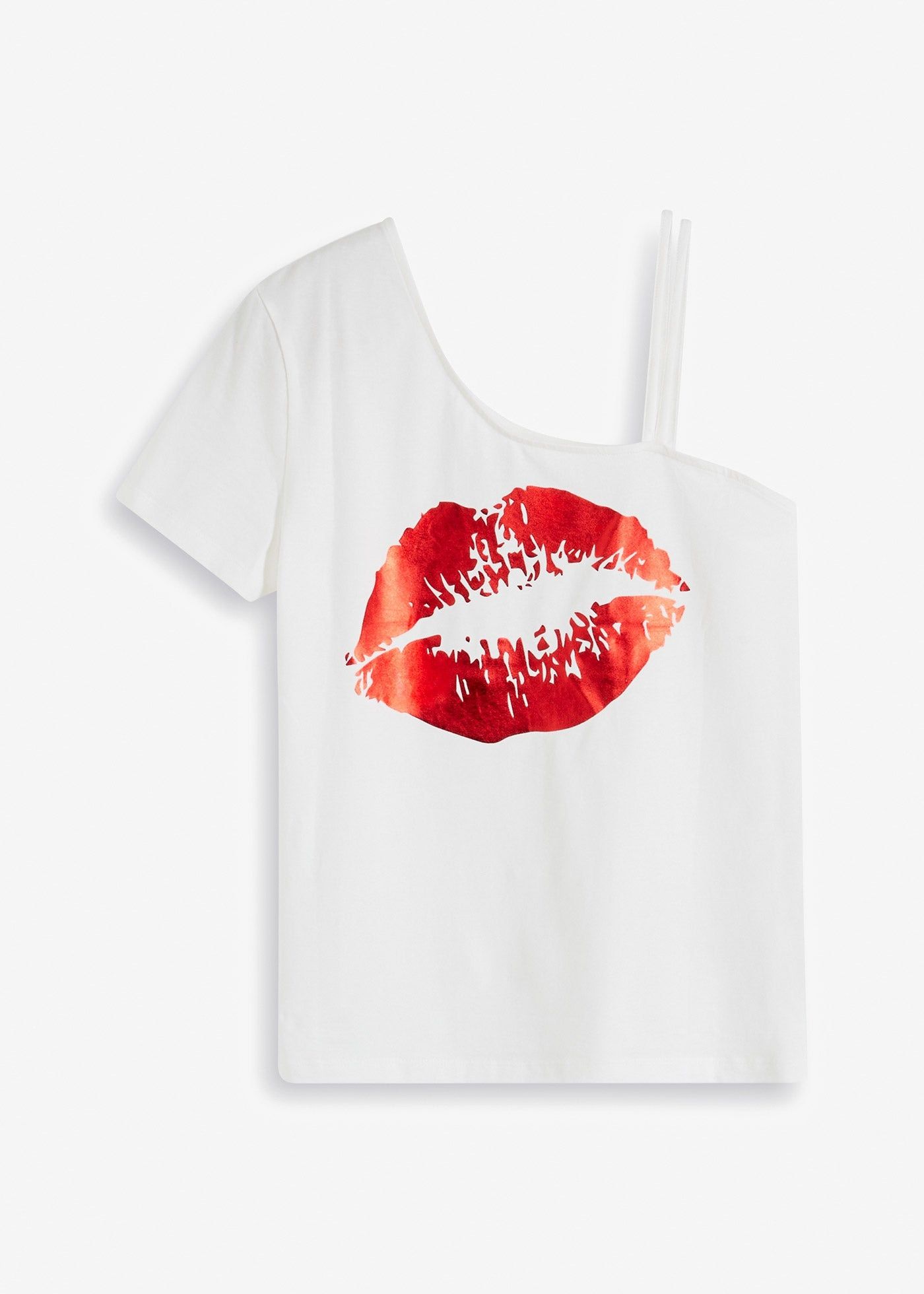 B.P.C t-shirt asymetryczny z nadrukiem r.48/50