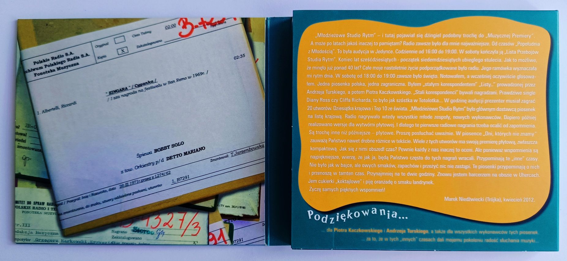Marek Niedźwiecki poleca Z Archiwum Polskiego Big -Beatu 2CD 2012r
