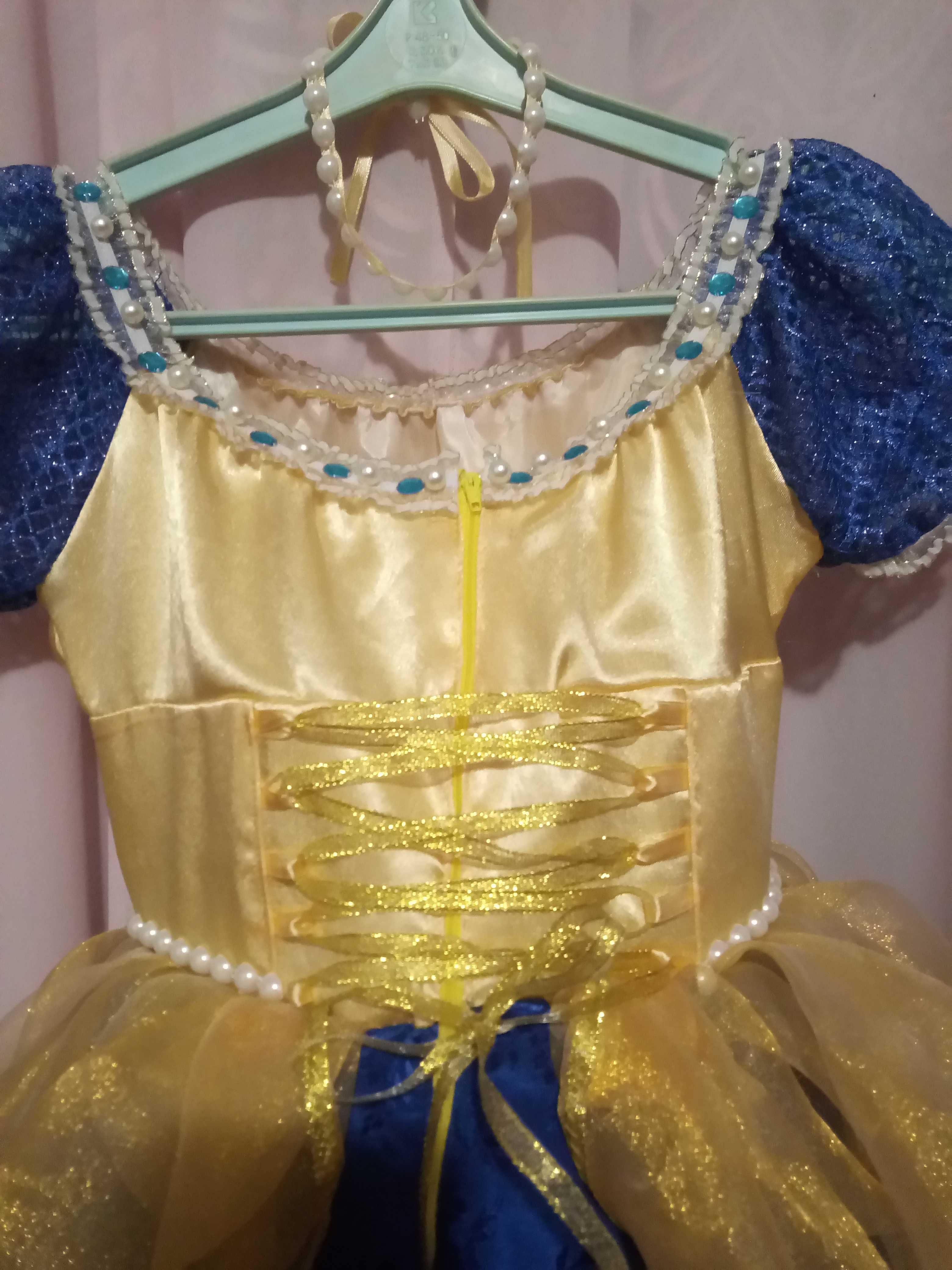 Карнавальное нарядное платье викторианский стиль Принцесса Белоснежка