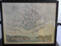 Quadro antigo cidade do Porto medieval