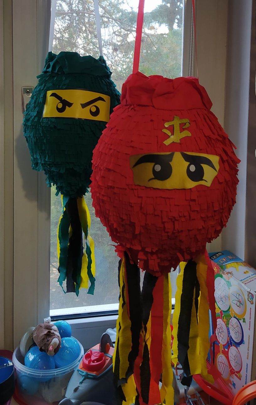 Piniaty Pikachu,  Spongebob, Ninja,