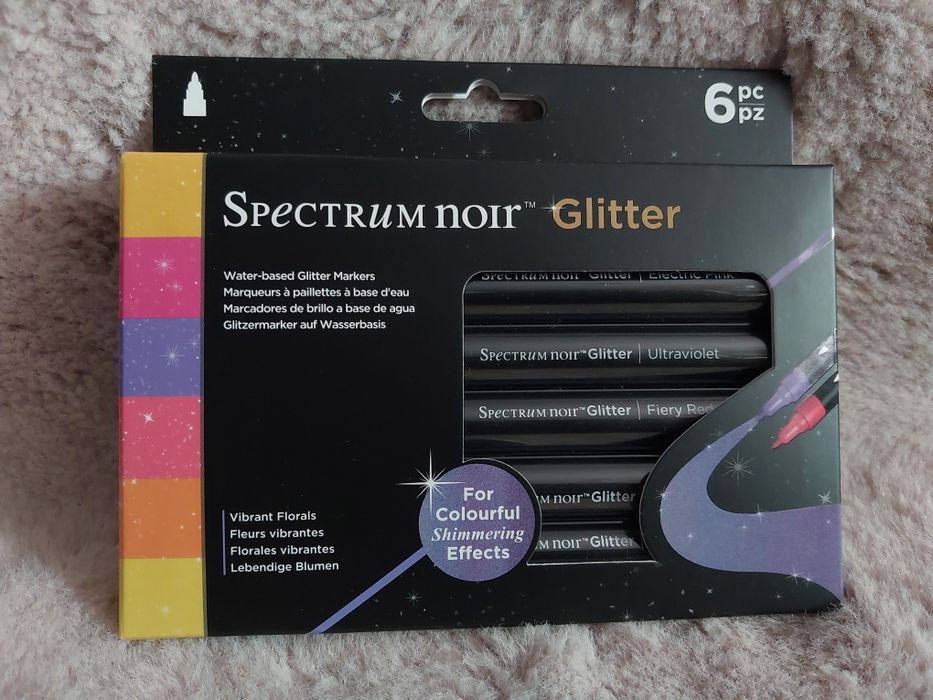 Zestaw markerów brokatowych spectrum noir