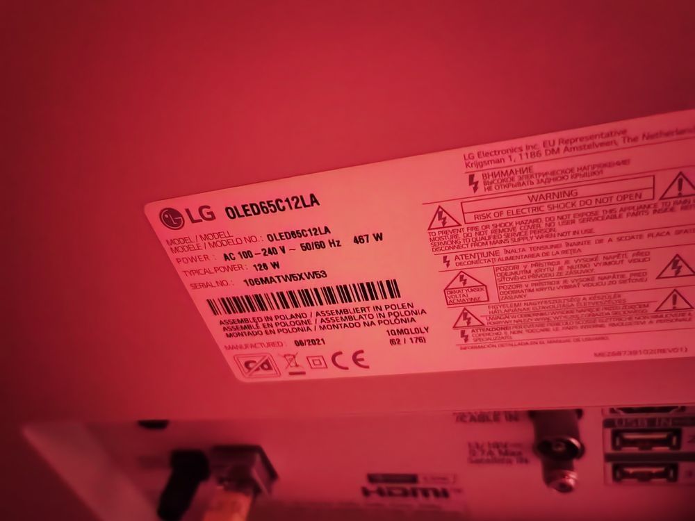 lg c1 oled 65 pouco usada