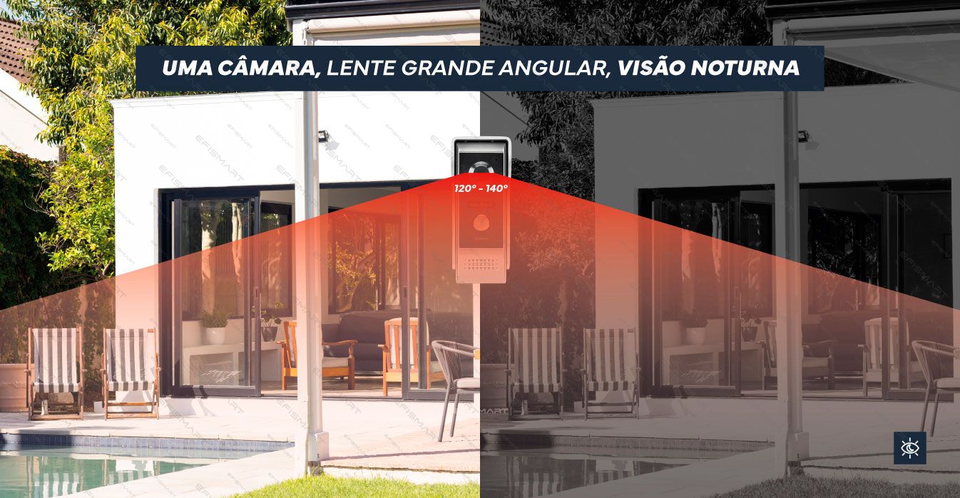 Vídeo Porteiro Monitor 7" HD TFT|P. Externo 2MP HD Tuya  VP296