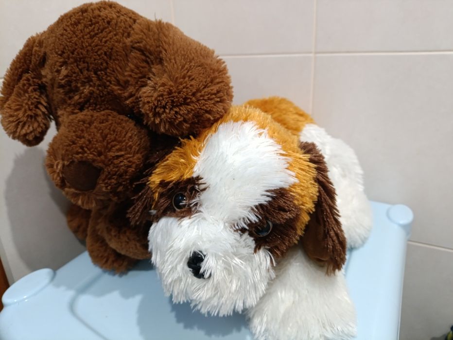 Великі іграшкові м'які собаки песики