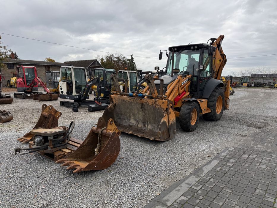 Koparko-Ładowarka CASE 580 T z 2012 roku koparka 3 łyżki MŁOT DO KUCIA