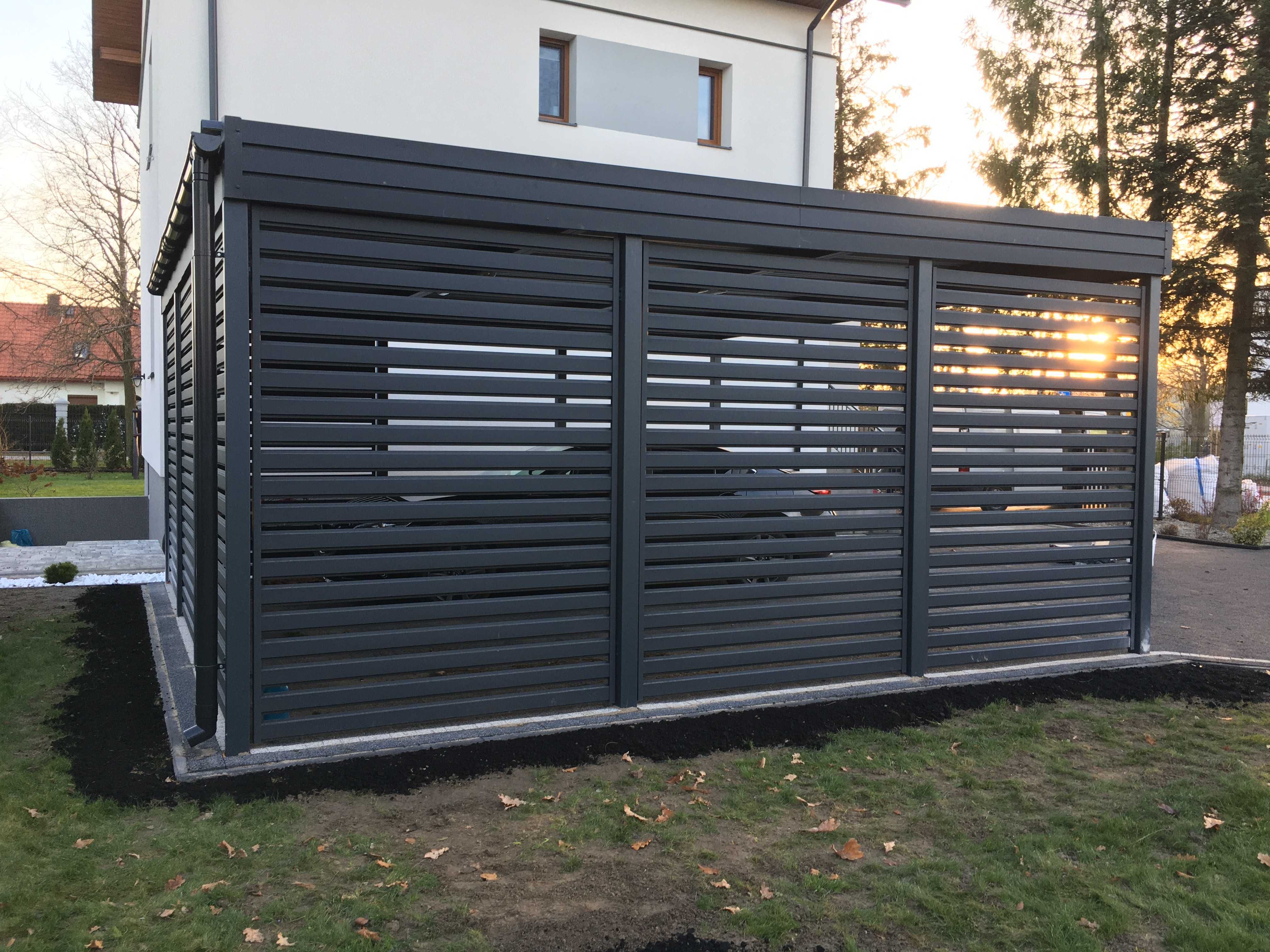 Wiata garażowa, carport, zadaszenie, wiata na dwa auta