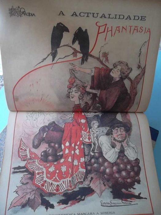 "A Paródia" , Raphael Bordallo Pinheiro, anos 1901 e 1902 completos.