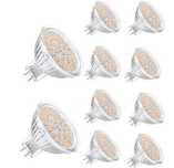 10 żarówek LED MR16 GU5.3 ciepła biel 5W 50 W, 3000 K, 450 lm 458