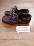 Buty marynarskie, Ricco, 36, brązowe, skóra naturalna, skórzane sznuró