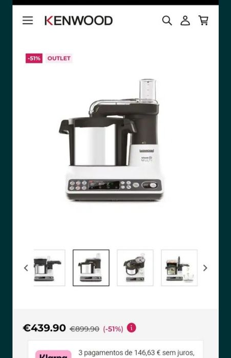 Robô de cozinha da marca kenwood