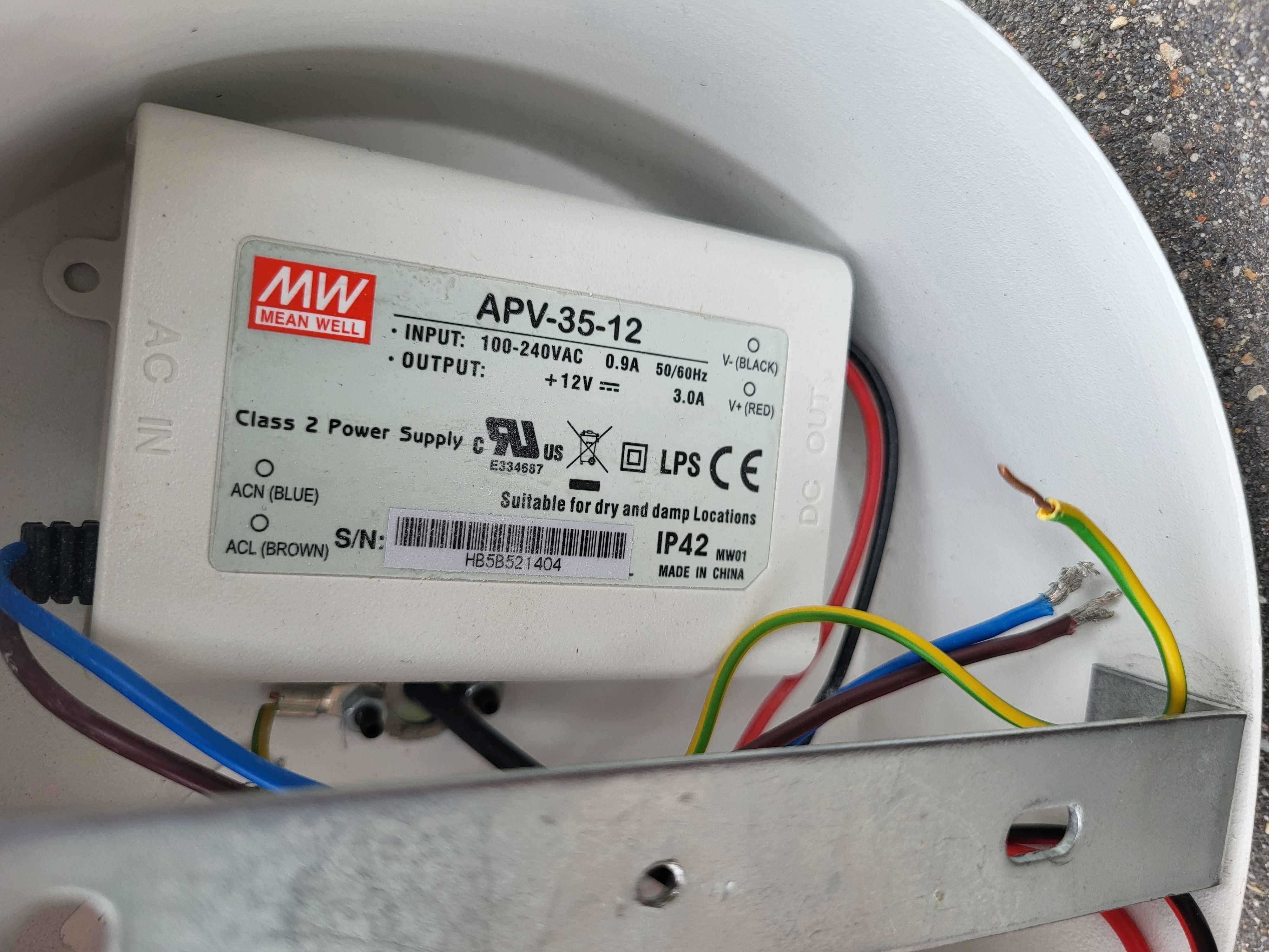 Lampa sufitowa dekoracyjnie zakręcona LED 20W 3000K