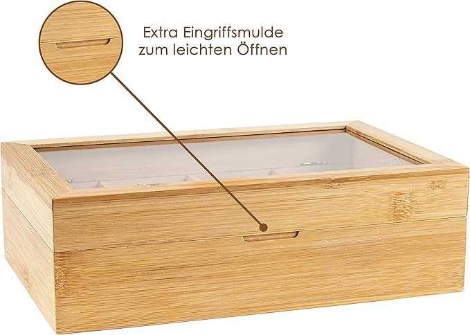 Bambusowy Pojemnik na Herbatę Ekspresową