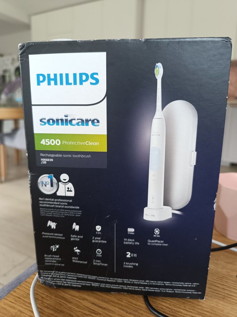 Szczoteczka soniczna philips sonicare 4500 protectiveclean hx6839/28 N