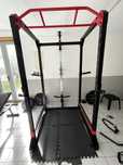Rack Musculação-Tração/Agachamento/Supino plano/Estiramento das costas