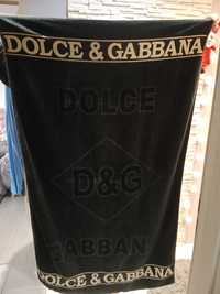 Ręcznik czarno złoty kąpielowy Dolce & Gabbana oryginalny 100% bawełna