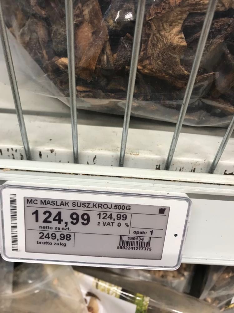 Taniej! Grzyby suszone maślak 500 g