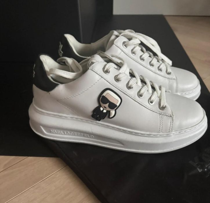 bialo czarne Karl Lagerfeld buty czarno biale damskie nowe sneakersy