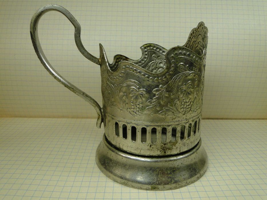 Подстаканник космос мельхиоровый