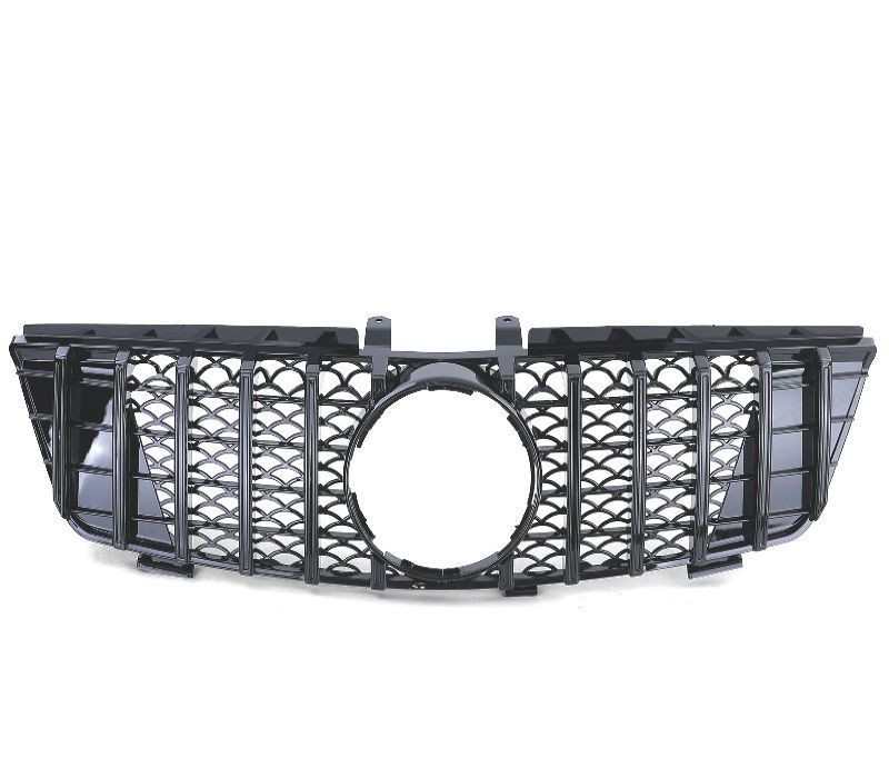 GRELHA FRONTAL MERCEDES M ML W164 05-08 PRETO BRILHANTE LOOK AMG
