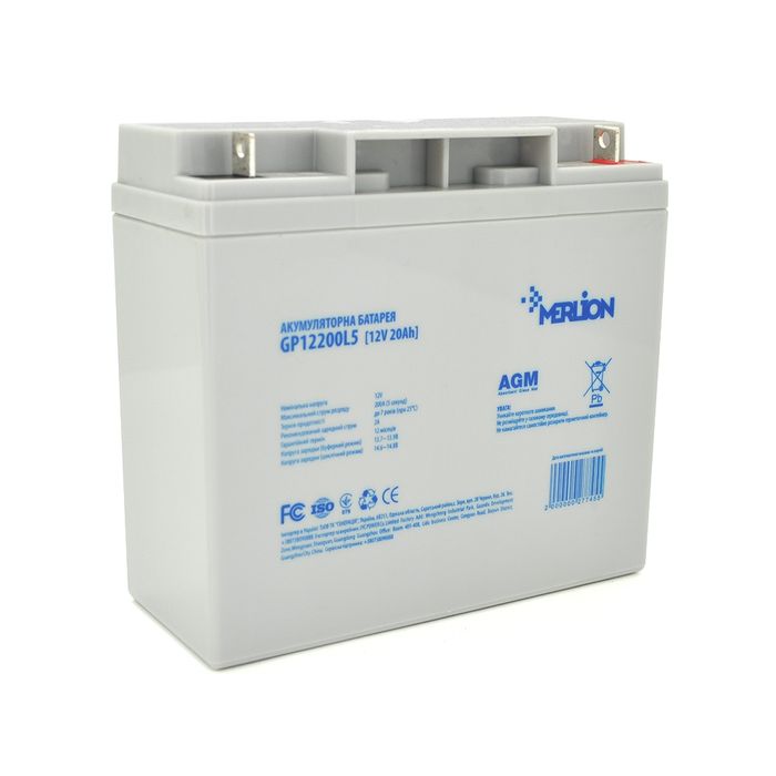 Аккумулятор AGM 12V MERLION (гелевый,промышленный,тяговый)