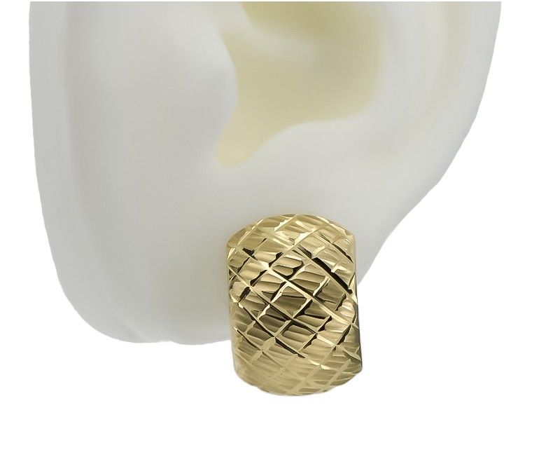 Złote włoskie kolczyki z żółtego złoto 14k 585 cen036y Wrocław