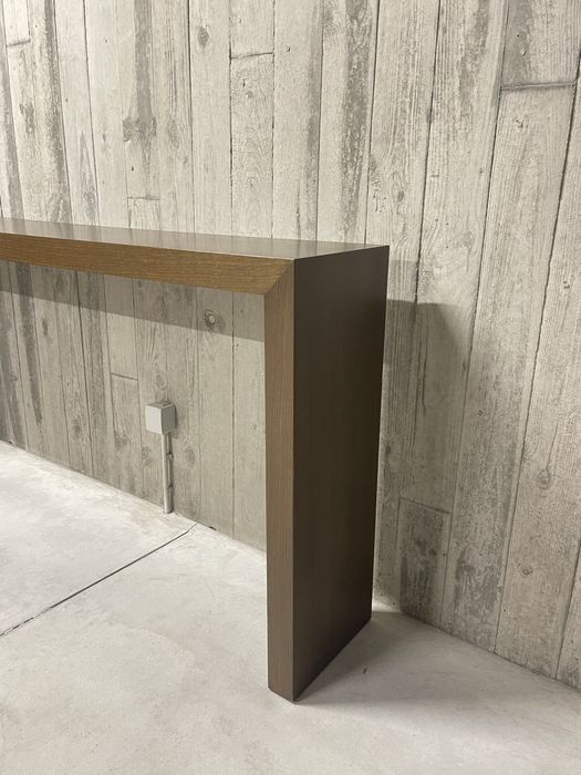 Móvel de entrada madeira formato U