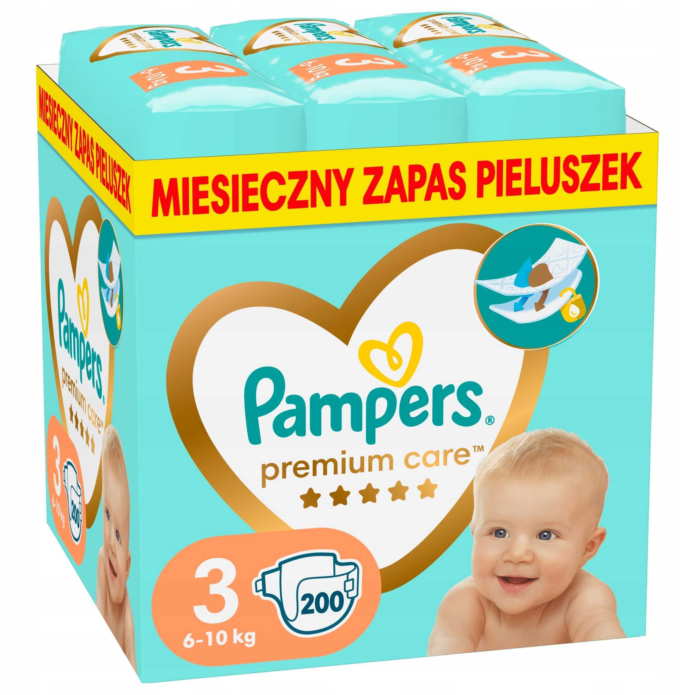 Pieluszki Pampers Premium Care Pieluchy Monthly Box S3 200 szt