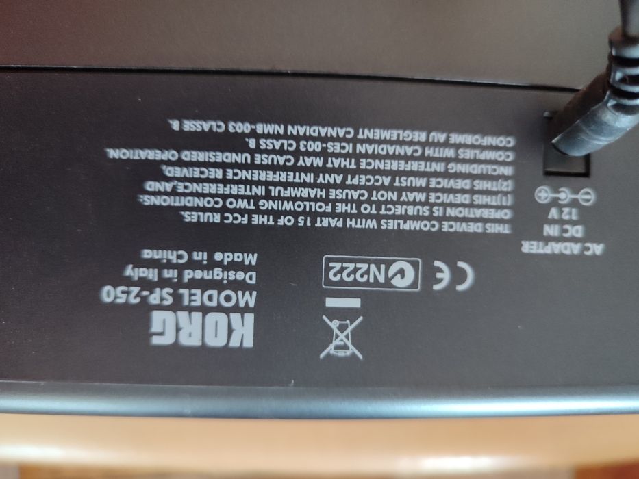 Pianino Cyfrowe Korg SP-250