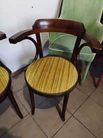 krzesło gięte z podłokietnikami ROMANIA antyk Vintage