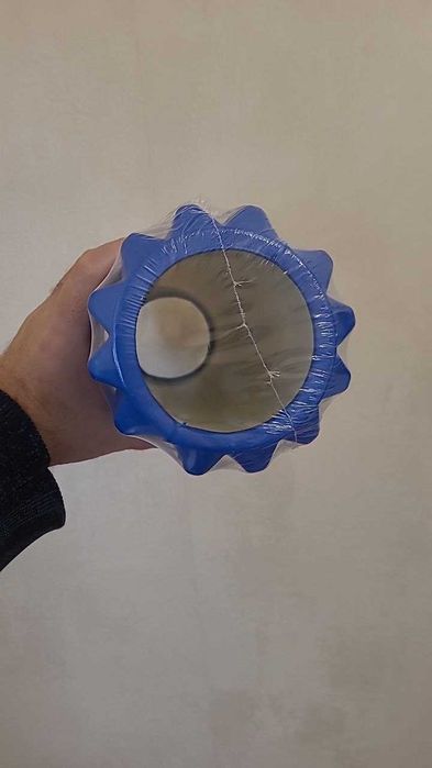 Массажный валик для ног спины EVA 33 х 12 см с выемкой под позвоночник